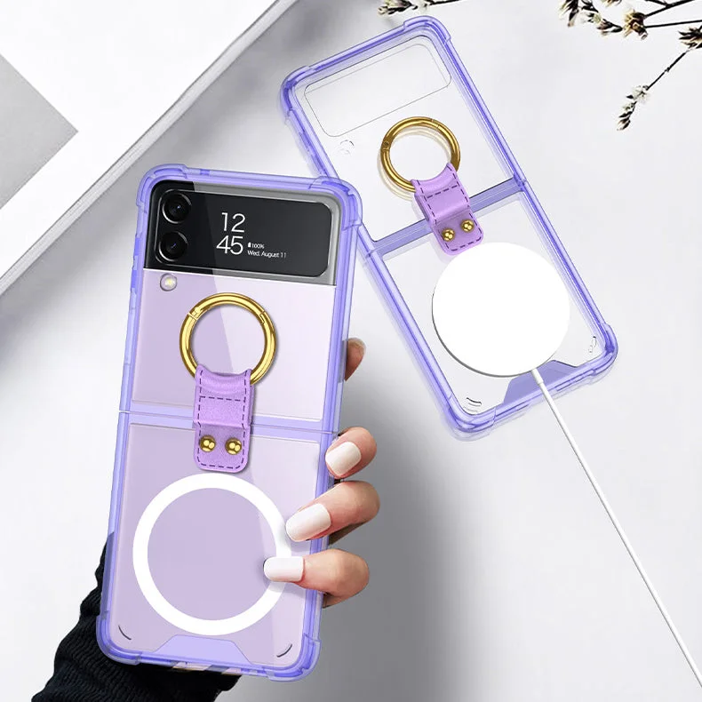 Suitable For Samsung Z Flip 4 Airbag Anti Falling Magnetic Phone Case