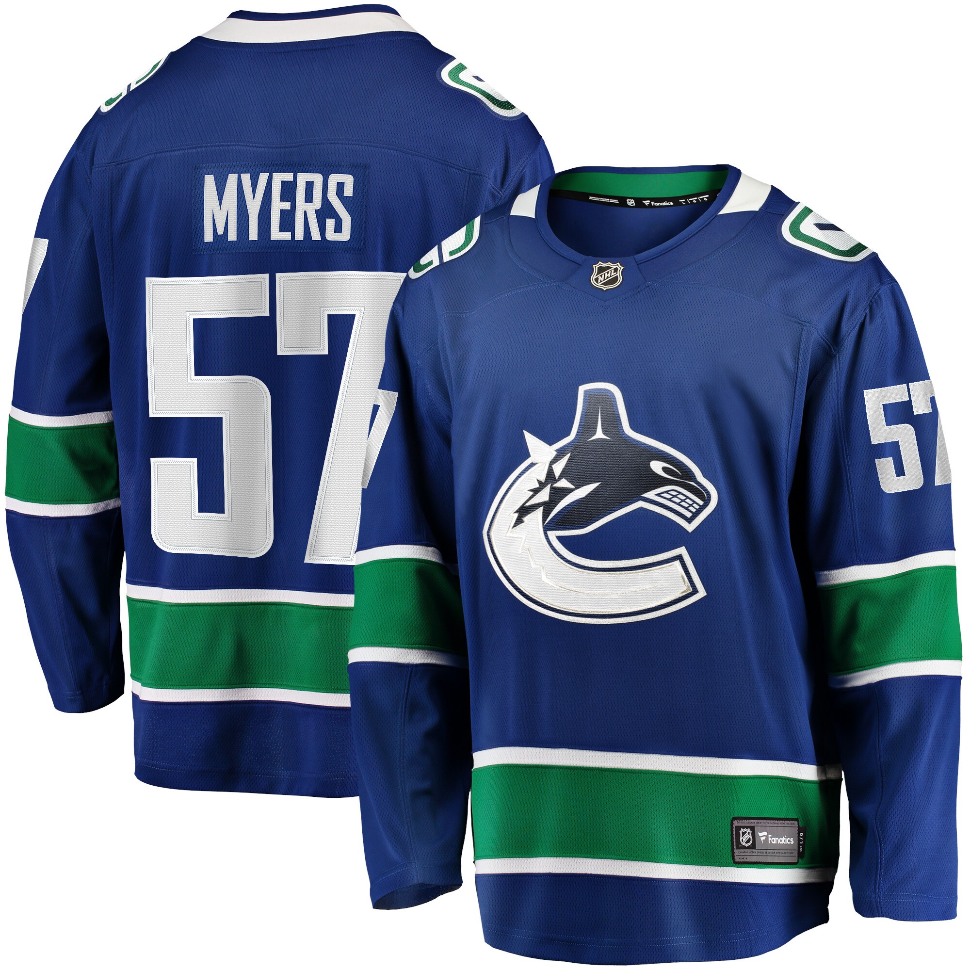 Tyler Myers Vancouver Canucks Fanatics Home Breakaway   Jersey – Blue mysite