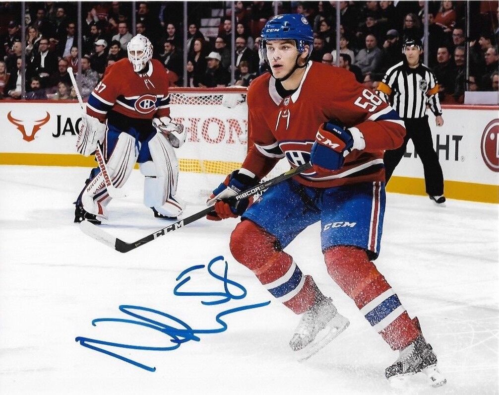 Montreal Canadiens Noah Juulsen Signed Autographed 8x10 Photo Poster painting COA #1