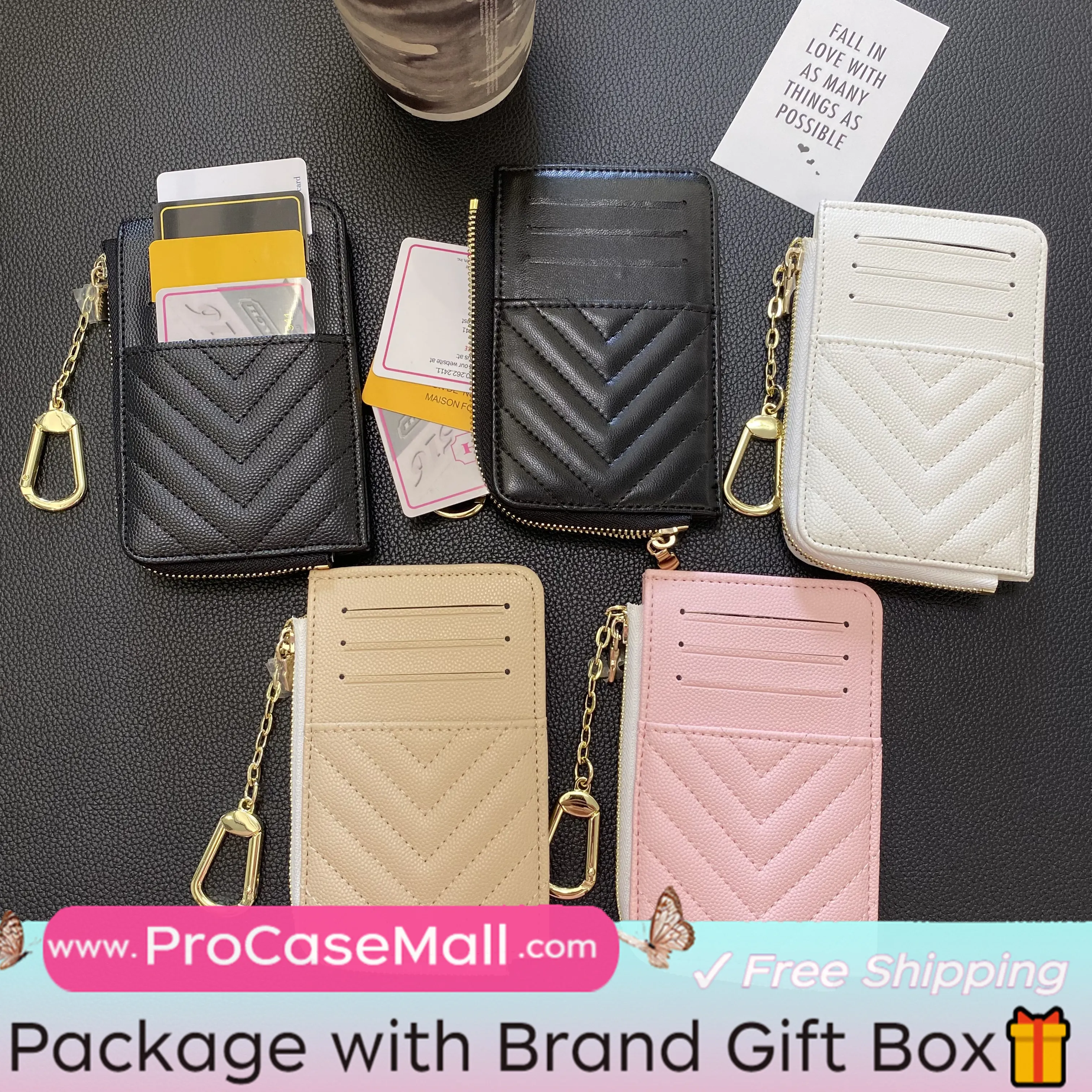Gucci Elegant Leather GG Multi-Slot Wallet Card Holder