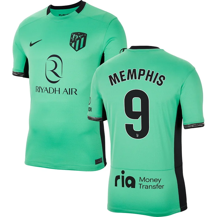 Maillot Atlético Madrid Memphis Depay 9 Third 2023/2024