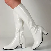 Patent leather white booties online