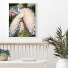 >SALE<5D Diamond Painting White Peacock Full Square Drill Wall Rhinestone DIY Art