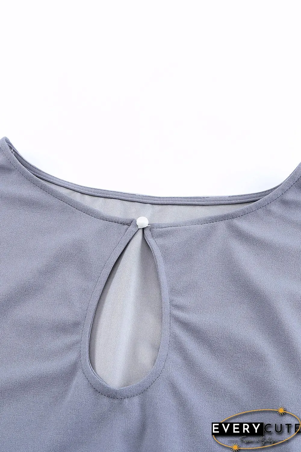 Gray Oh So Glam Belted Wide Leg Jumpsuit