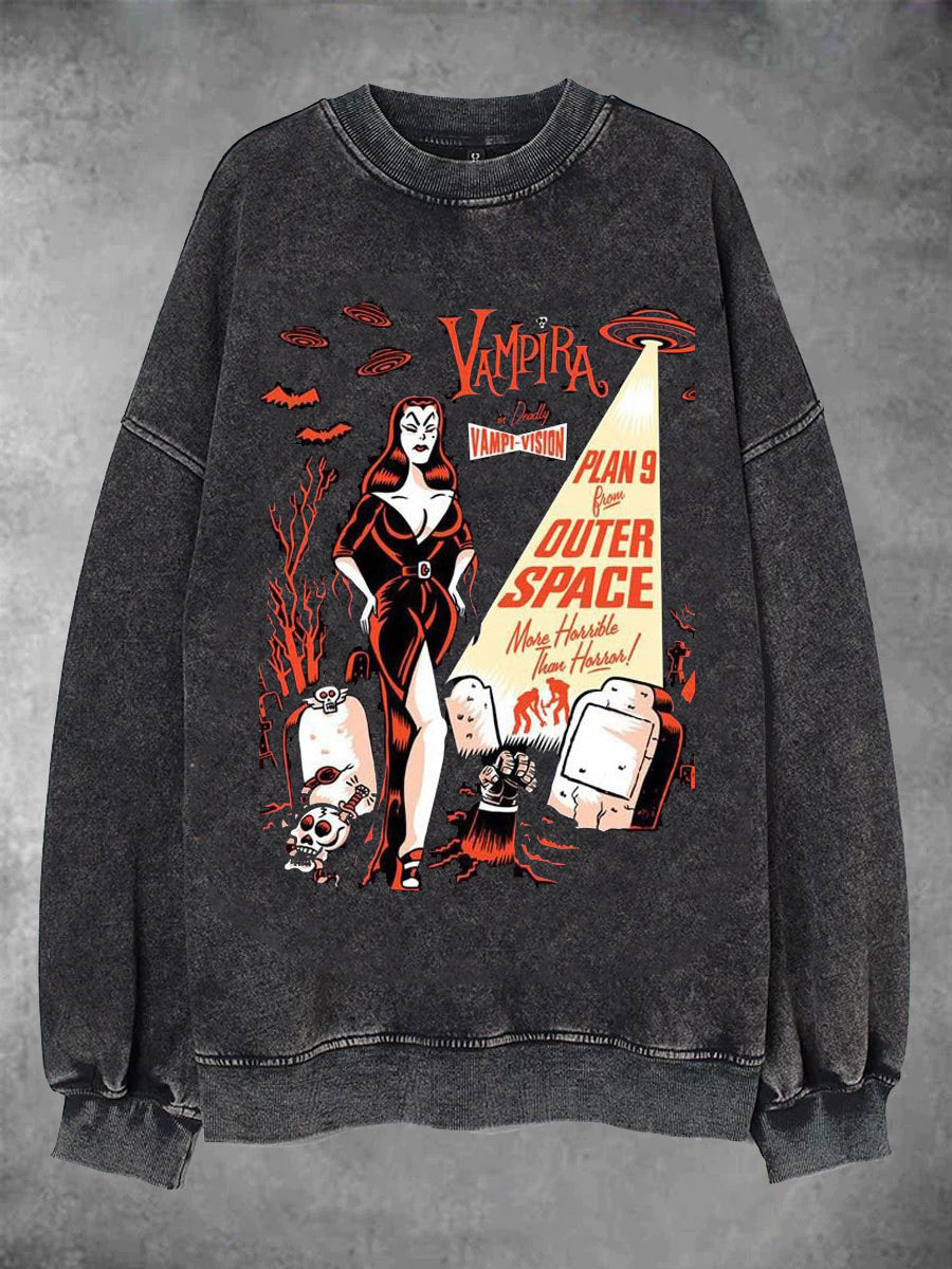 Spooky Halloween Outer of Space Casual Sweatshirt– mimic