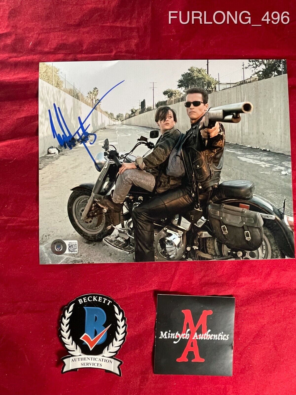 EDWARD FURLONG AUTOGRAPHED SIGNED 8x10 Photo Poster painting! TERMINATOR 2! JOHN CONNOR! BECKETT