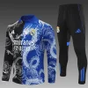 Real Madrid 25-26 1/4 Zip Tracksuit Black & Blue Special Edition Chandal