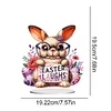 (US Only)2D Flat Easter Rabbit DIY Desktop Diamond Art Kits Easter Rabbit Laughs Art Kits