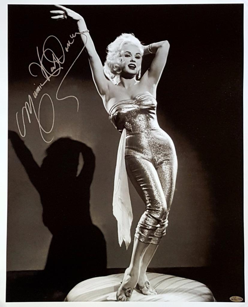 Mamie Van Doren Signed 16X20 Canvas Photo Poster painting Playboy Playmate OC Dugout Hologram D