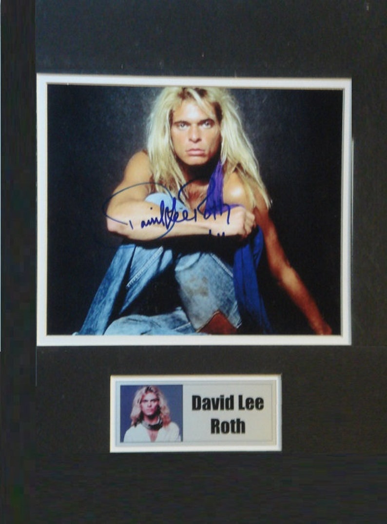 DAVID LEE ROTH Signed Photo Poster painting Plaque Van Halen 12x 16 wcoa