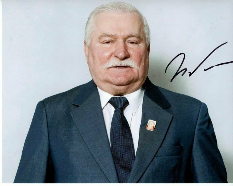 Lech walesa signed autographed Photo Poster painting