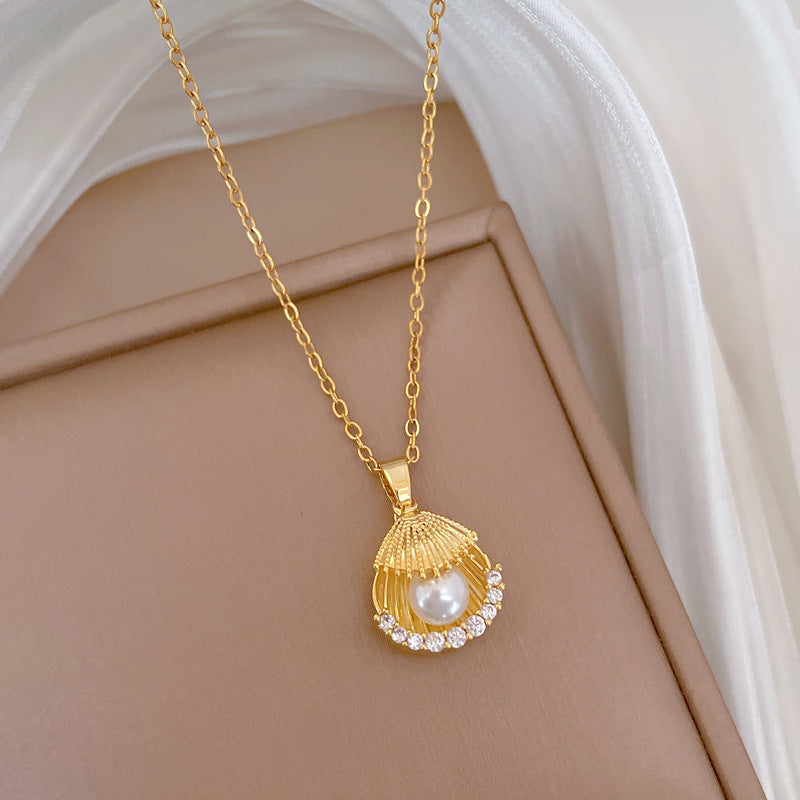 Moon Geometric Stainless Steel Stainless Steel Necklaces