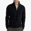 Men's half-high zipper collar warm sweater