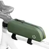 Bike Top Tube Bag Reflective Bike Front Frame Bag Cycling Pouch for Night Riding