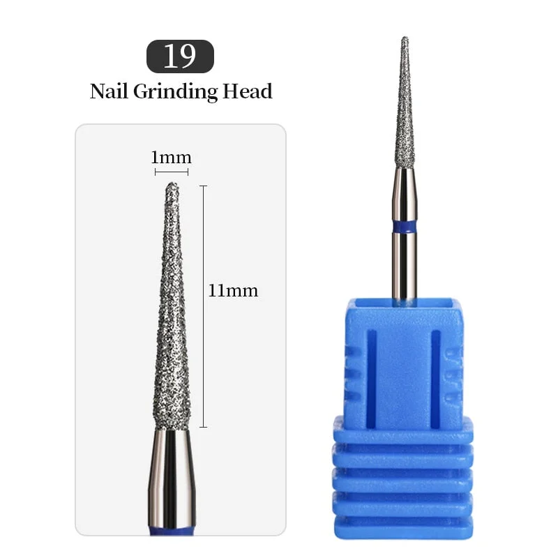 1Pcs Mini Carbite Dimond Nail Drill Bits Manicure Drill For Milling Cutter Electric Machine Nail Files Buffer Nail Art Equipment-Nail Inspo