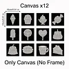 12Pcs DIY Pearl Painting Dessert for Home Wall Decor(15x15cm)
