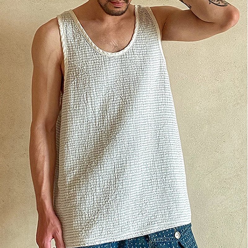 Loose Cotton And Linen Thin Vacation Vest