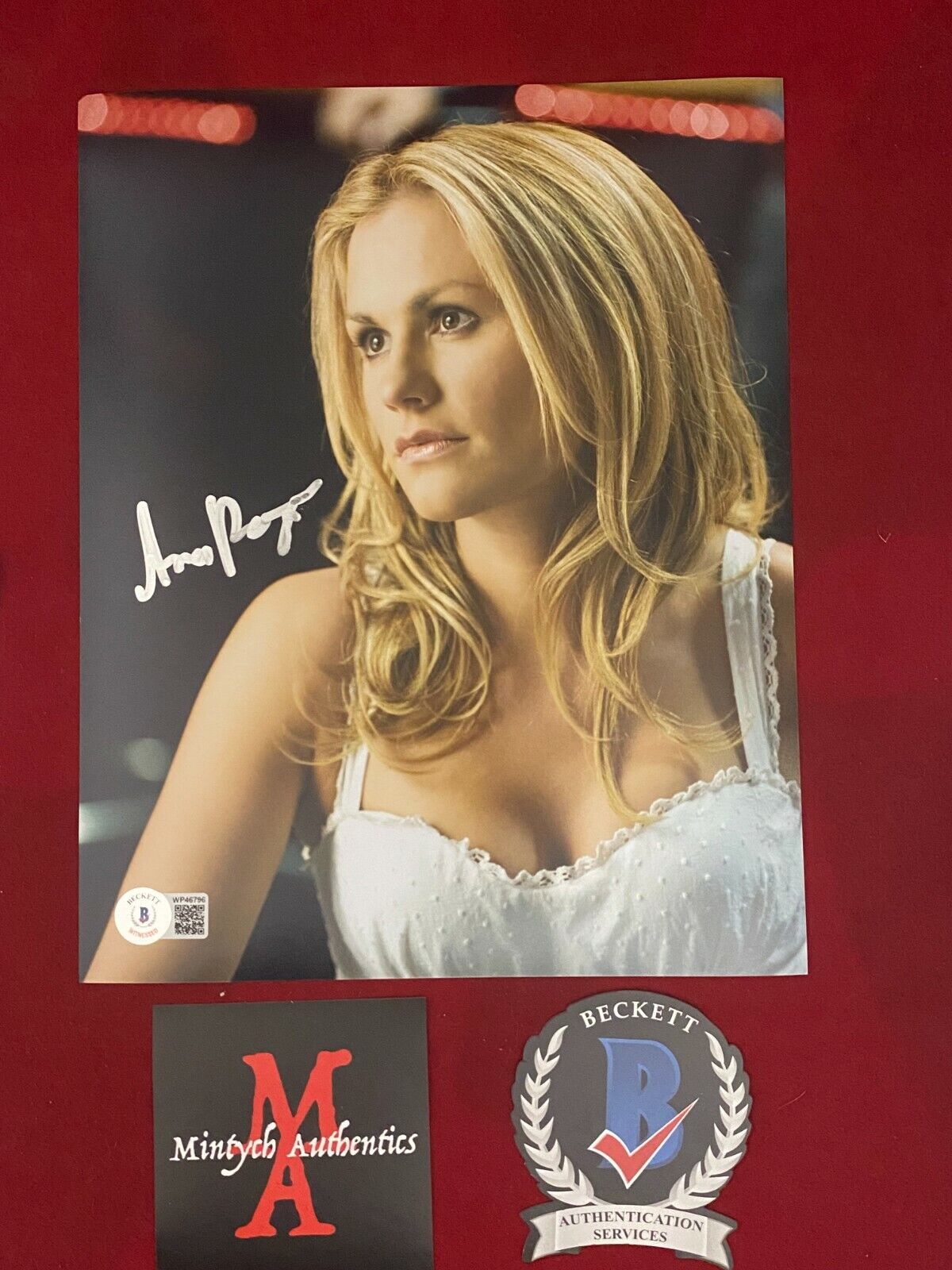 ANNA PAQUIN AUTOGRAPHED SIGNED 8x10 Photo Poster painting! TRUE BLOOD! SOOKIE! BECKETT COA!