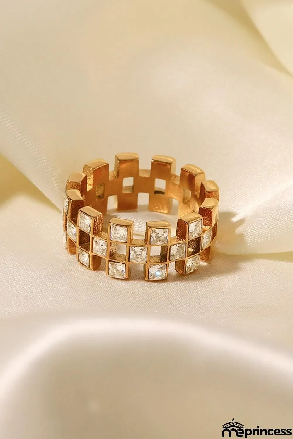 Contrast Stainless Steel 18K Gold-Plated Ring