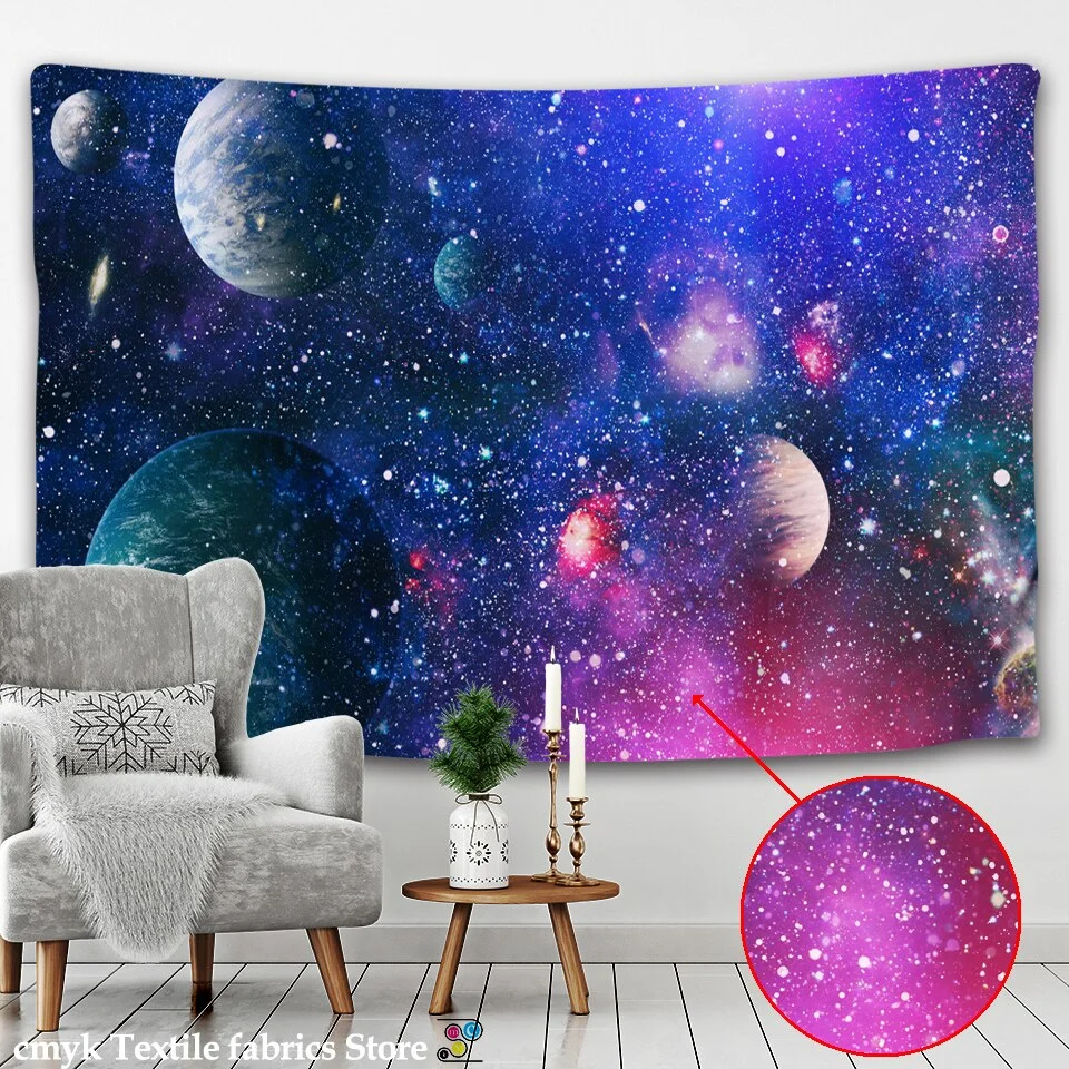 Tapestry psychedelic pattern yoga throw beach throw carpet Hippie Home Decor Wall Tapestry Blanket Galaxy Hanging Wall Tapestry