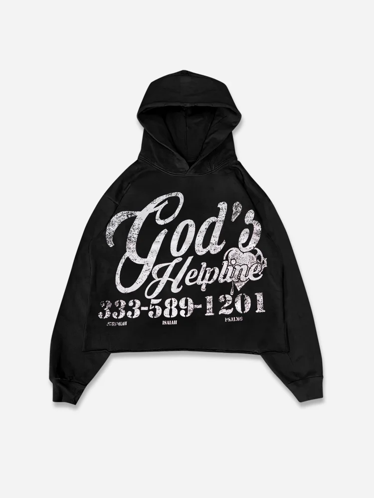 God's Helpline Faith Graphics Hoodie