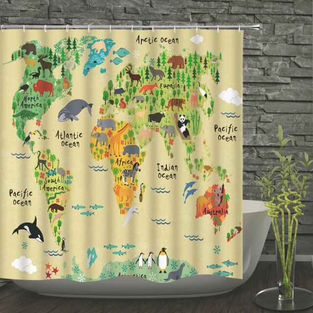 

Shower Curtain – Cartoon-180*180cm, 501 Original