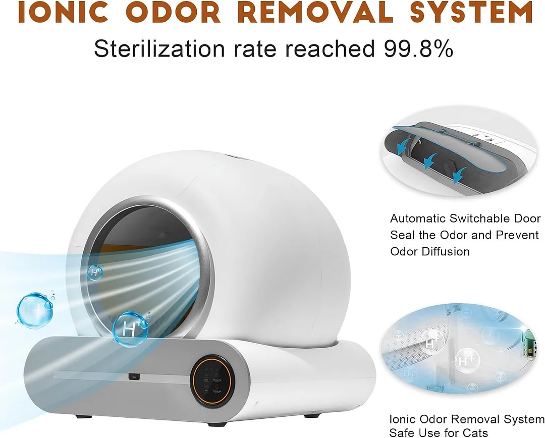 صندوق فضلات القطط الذكي ذاتي التنظيف