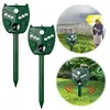 Solar Animal Repeller Mouse Repellent IP44 Waterproof for Raccoons Rabbits Foxes