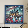 (Multi-Style)Halloween Haunted House-11CT Stamped Cross Stitch 50*50cm/19.69*19.69in tapestrymarket