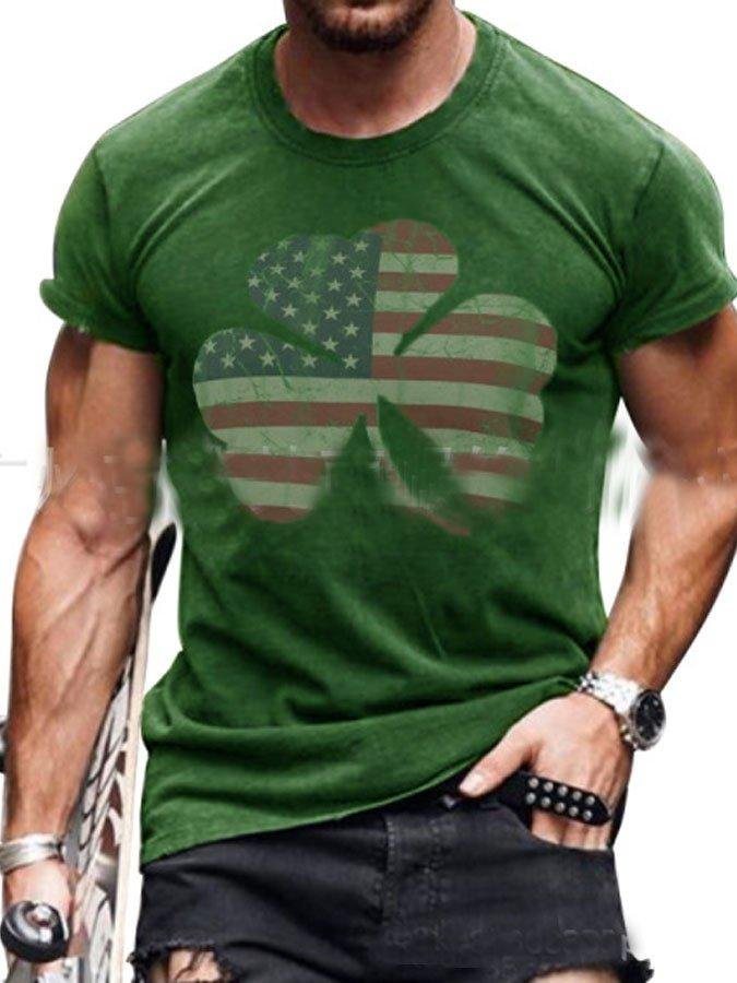 Green Printed Shirts & Tops