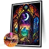 uk.everydayedeals (Limited Stock)Diamond Painting - Round AB Drills - Witch of Moon(45*55cm)