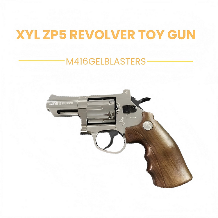 XYL ZP5 Revolver Dart Blaster – 25ft Range, Western Design