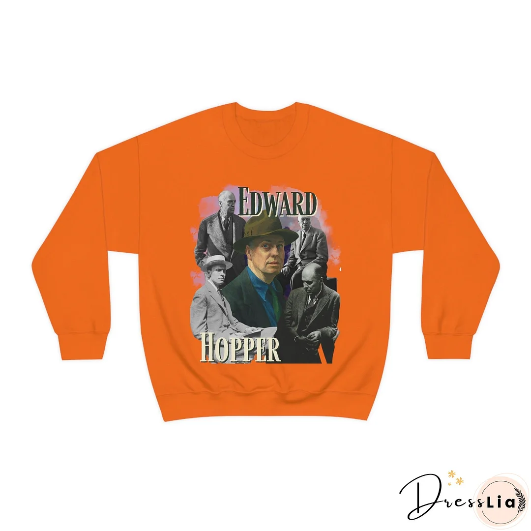 Edward Hopper Sweatshirt, Y2K Style Bootleg Famous American Realist Artist Fan Retro Pullover Crewneck, Artist Gift