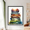 (Stamped/Counted) Stack Of Books-11CT Cross Stitch 60*70cm/23.62*27.56in(Big Size)