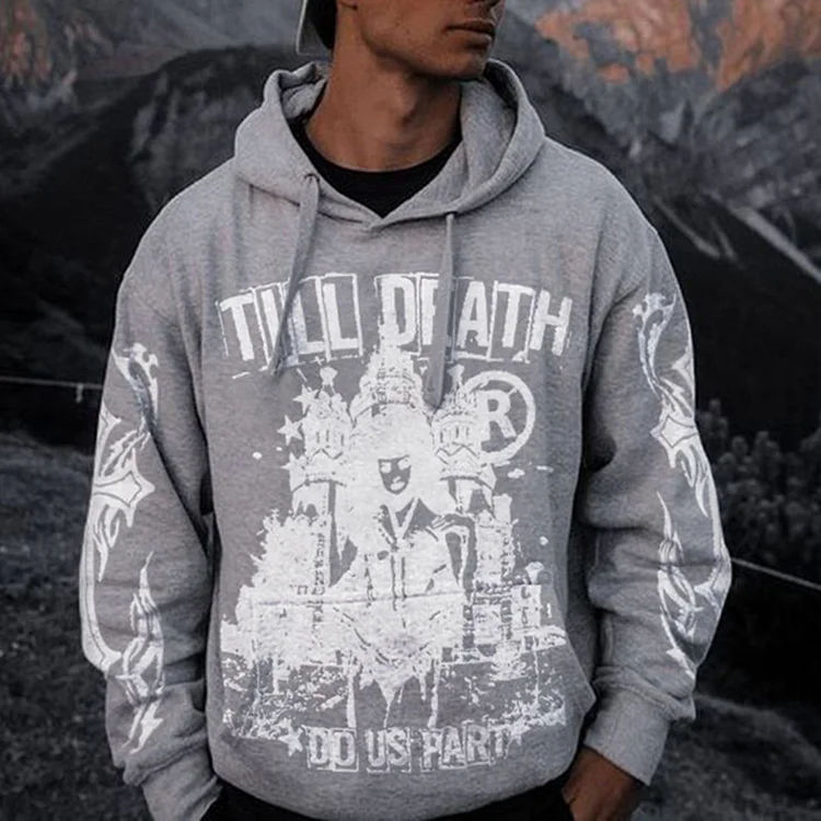Till Death Do Us Part Print Hoodie
