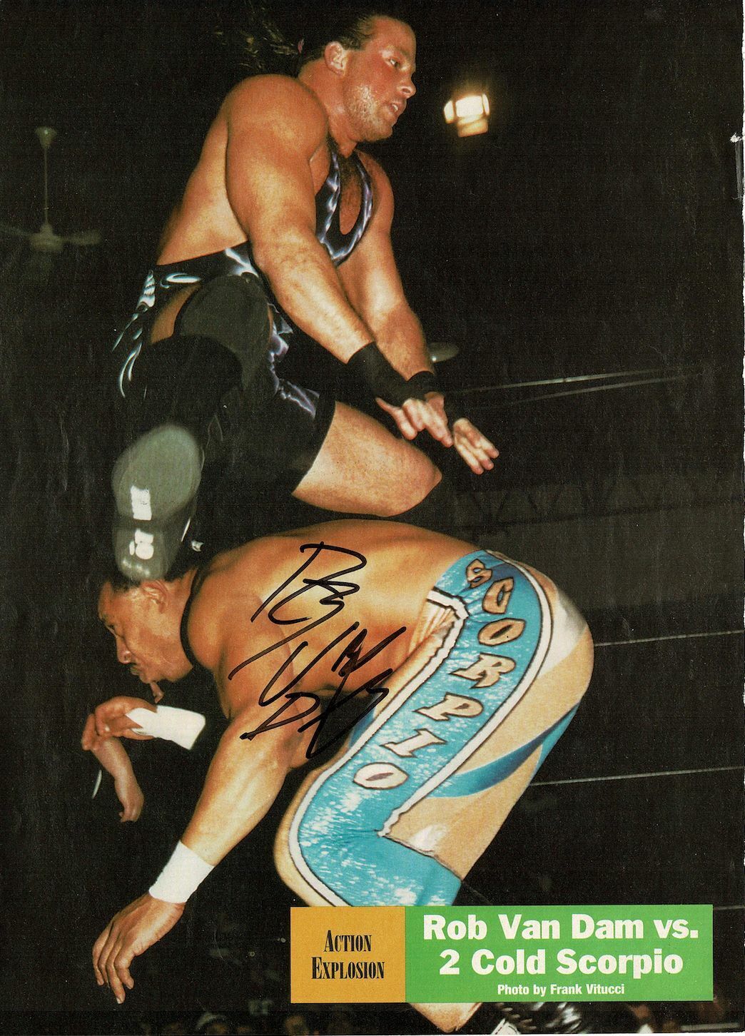 Rob van Dam signed autographed magazine Photo Poster painting! AMCo! 13556