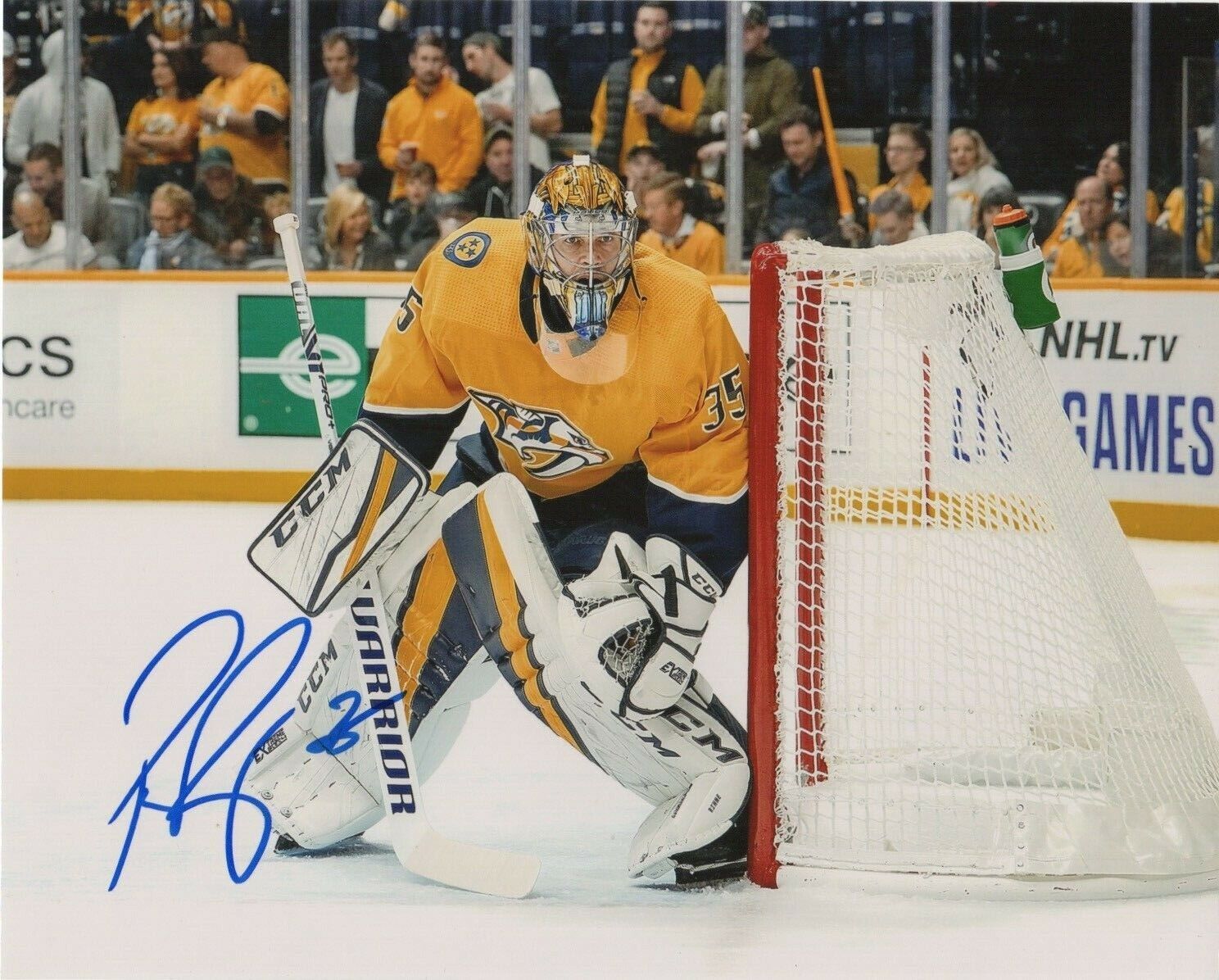 Nashville Predators Pekke Rinne Signed Autographed 8x10 NHL Photo Poster painting COA #4