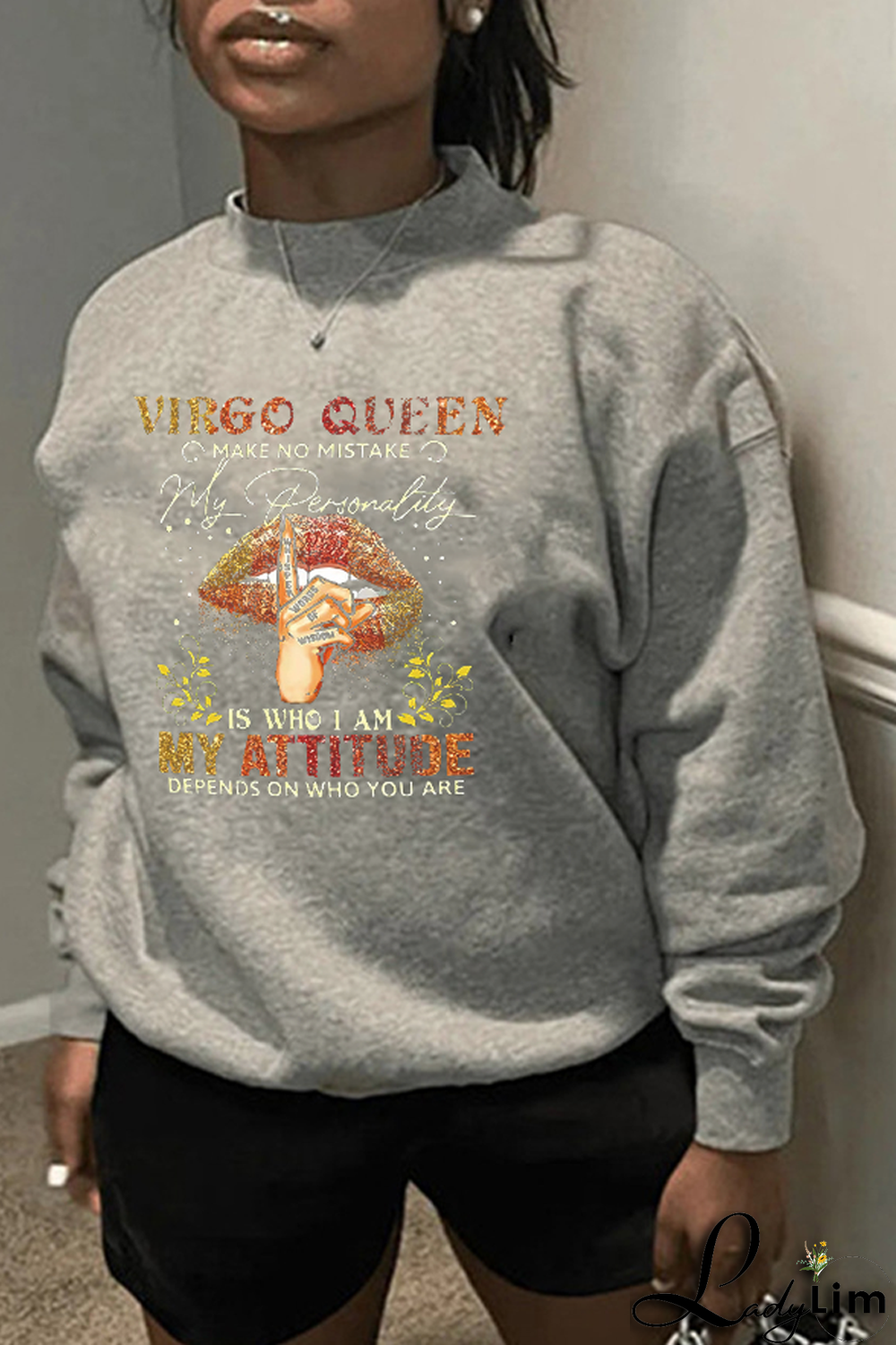 White Fashion Street Print Patchwork Letter O Neck Tops