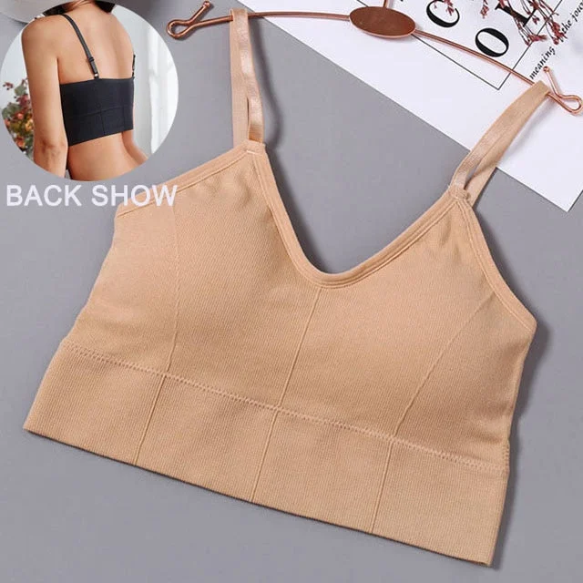 Solid Color Sexy Tank Crop Tops Women Fashion Basic Crop Top Streetwear Sleeveless Camis Cool Girls Cropped Tee Camisole Femme