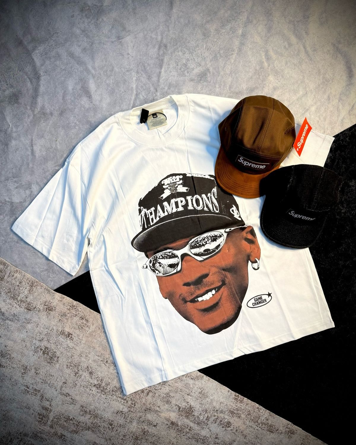 Baseball Star Head Cotton Short Sleeve T-Shirt