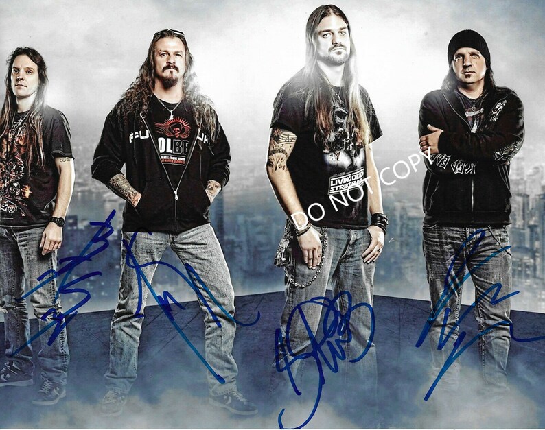 Iced Earth 8 x10 20x25 cm Autographed Hand Signed Photo Poster painting