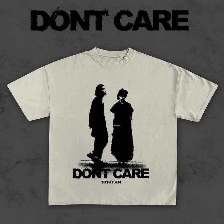 Sopula Don't Care Graphic Print T-Shirt