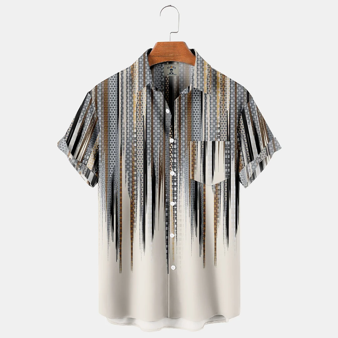 Trendy Western Ethnic Vintage Short Sleeve Shirt