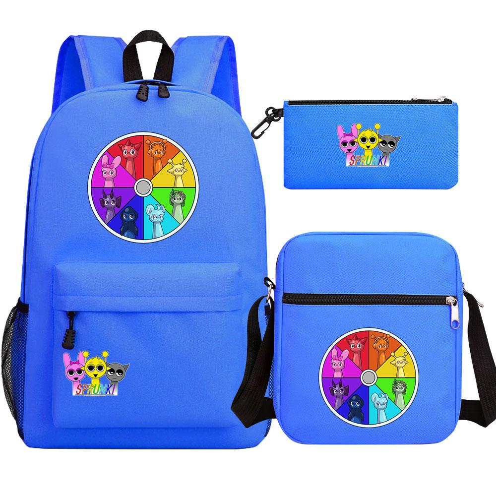 Mayoulove Sprunki Backpack Lightweight Design with Multiple Pockets for School and Travel-Mayoulove