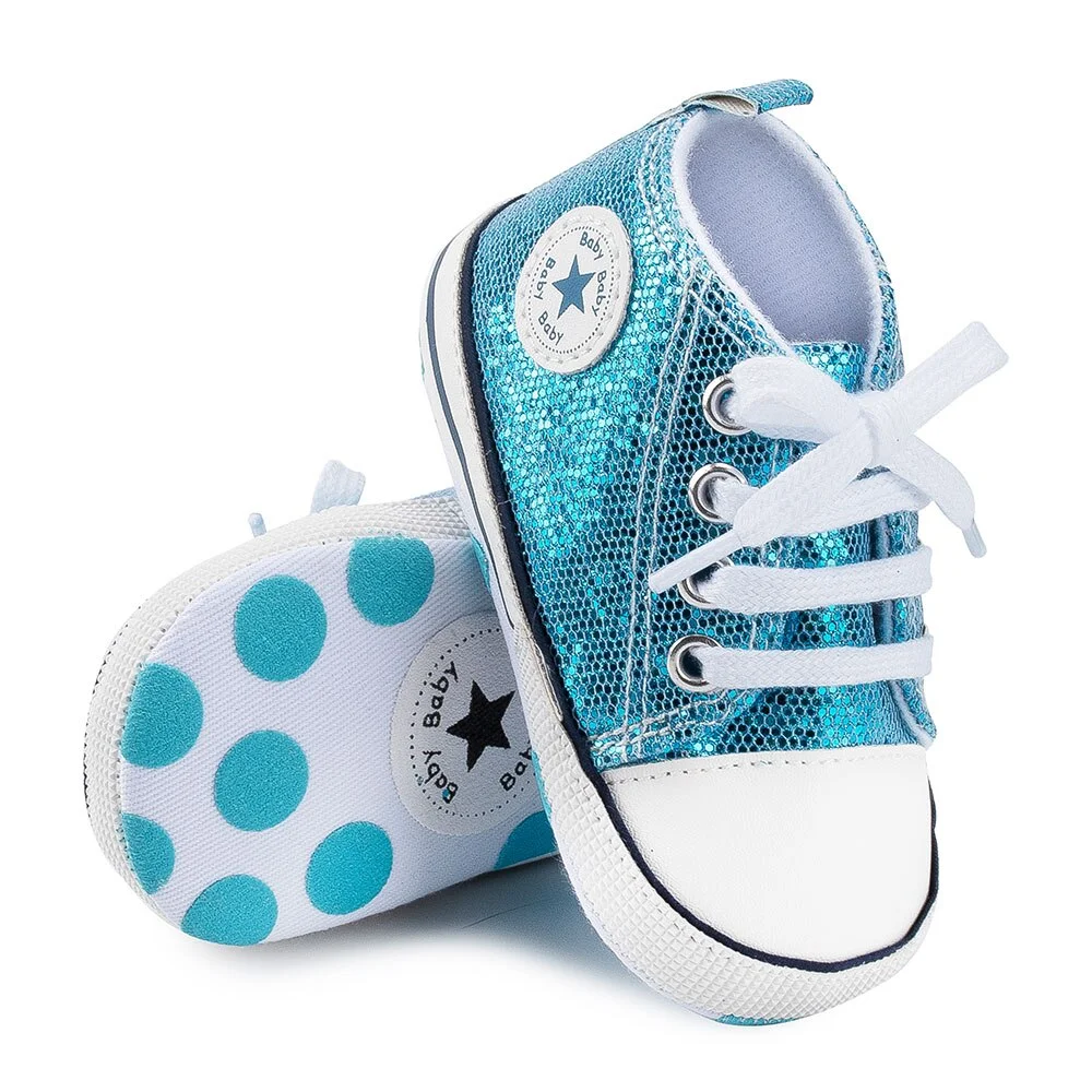 Baby Boys Girls First Walkers Shoes Infant Toddler Soft Sole Anti-slip Baby Shoes Newborn Canvas Baby Sports Sneakers Shoes