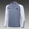 2023/2024 Inter Miami Half-Pull Training Suit Grey Football Shirt 1:1 Thai Quality