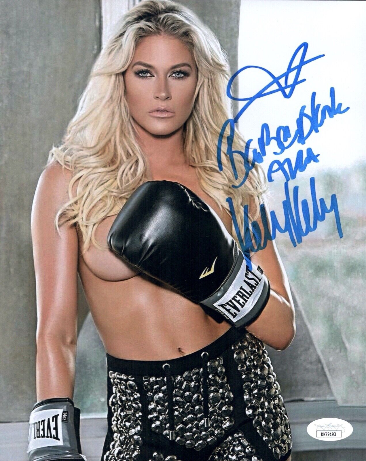 KELLY KELLY Signed 8x10 SEXY Photo Poster painting BARBIE BLANK WWE Autograph JSA COA Cert