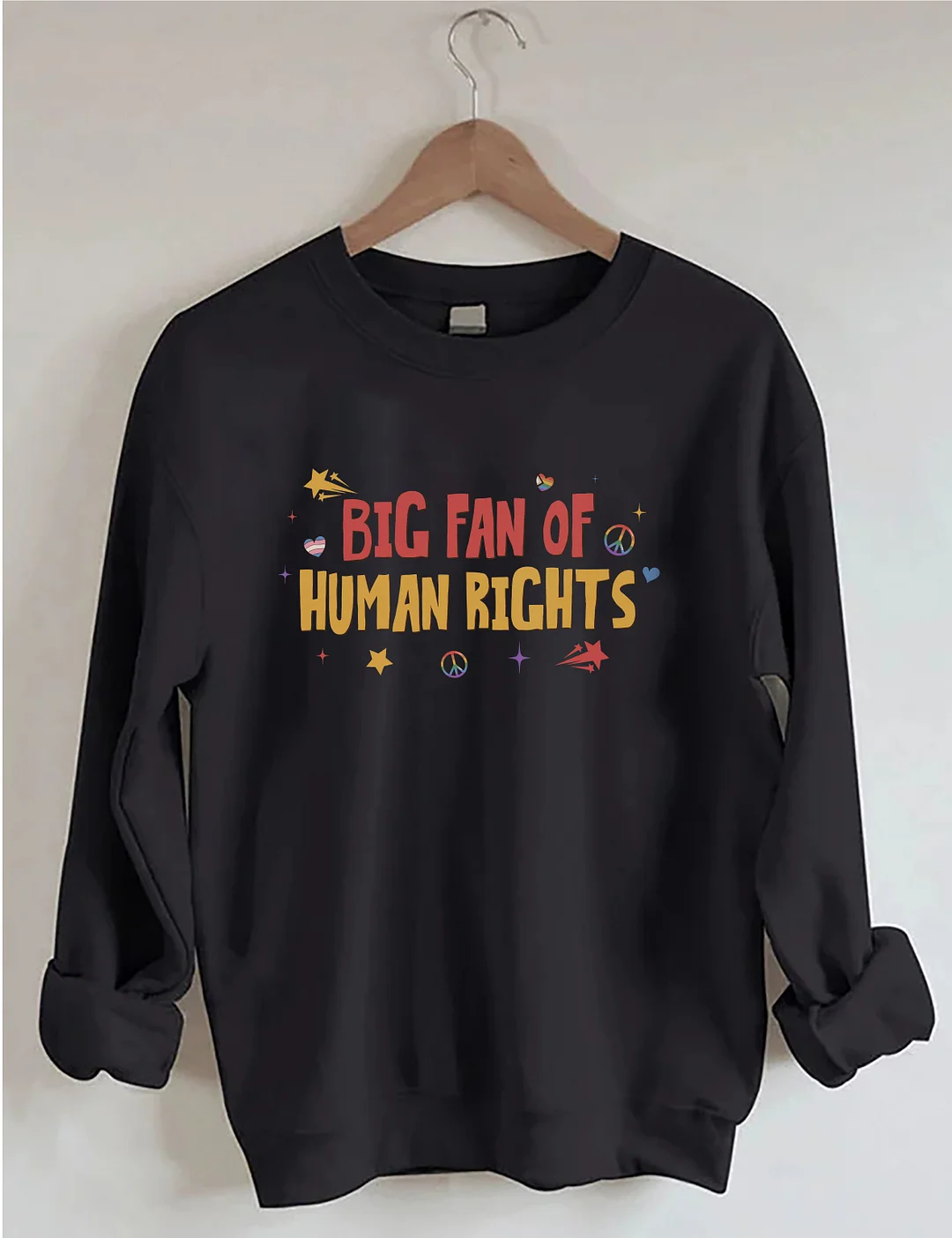 Big Fan Of Human Rights Sweatshirt