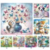 (Multi-Style)Animal-Partial Special Shaped Diamond Painting 40*40CM