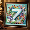 Butterfly Flower Z 5D Partial Drill DIY Diamond Painting Kit 30*30cm
